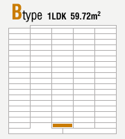 Btype 1LDK 59.72m2