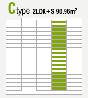 Ctype 2LDK+S 90.96m2