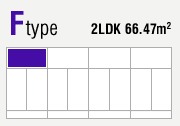 Ftype 2LDK 66.47m2